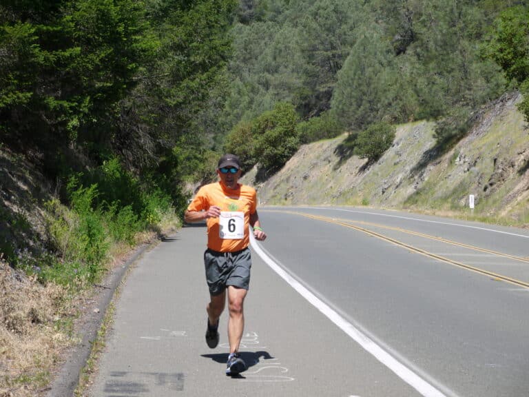 Runner during the race