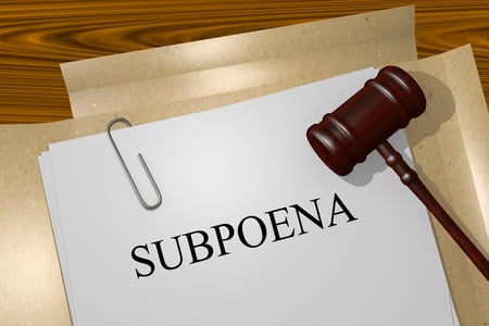 subpoena title on legal documents