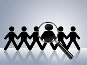 paper chain figures wanted employer job vacancy head hunter