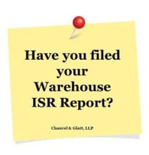 ISR report sticky note